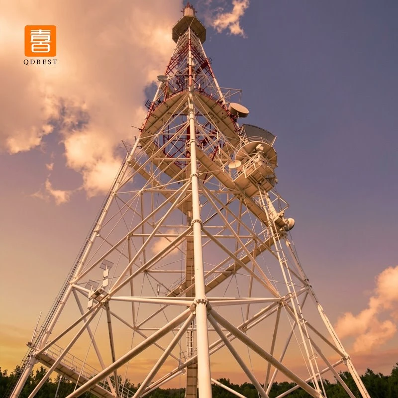 4-Legged Tubular Lattice Cell Steel Tower